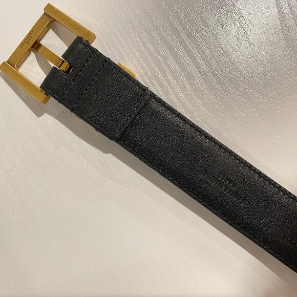 YSL Belt in Smooth Calfskin Black - Picture 3 of 6